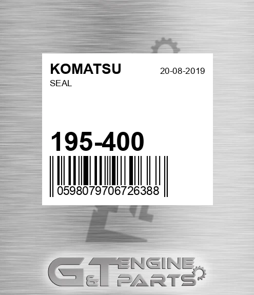 195-400 Seal for KOMATSU