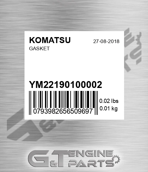 YM22190100002 Gasket