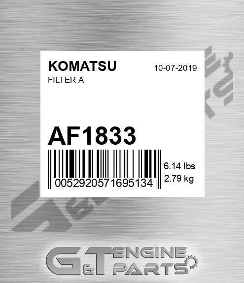 AF1833 Filter A
