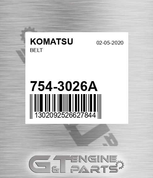 754-3026A Belt for KOMATSU