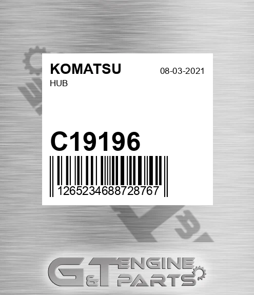 C19196 KOMATSU Hub