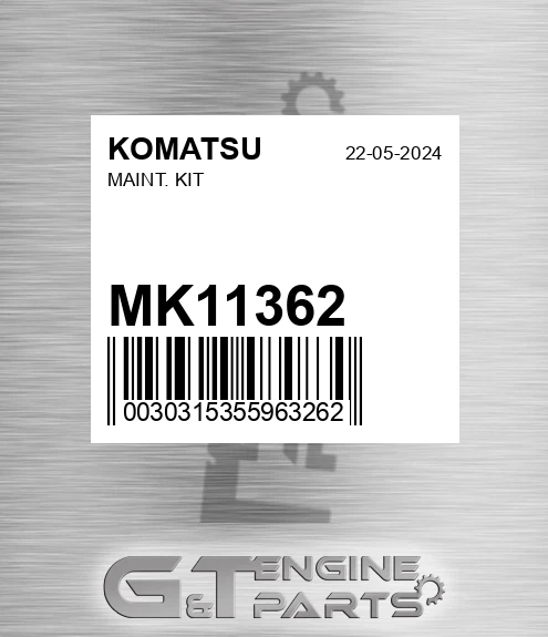 MK11362 Maint. Kit