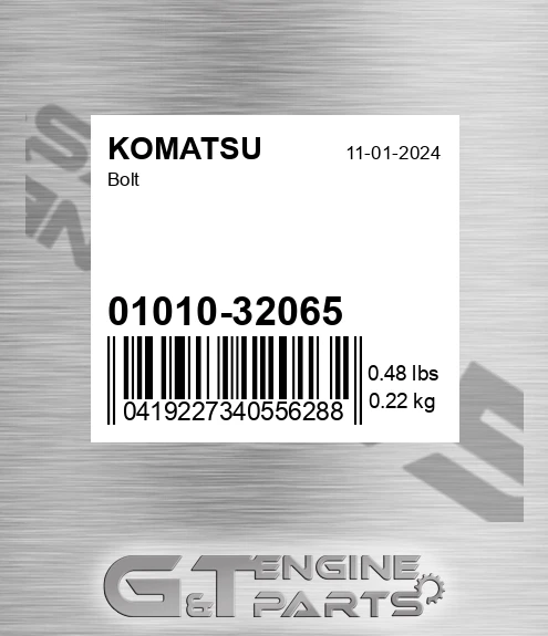 01010-32065 Bolt for KOMATSU