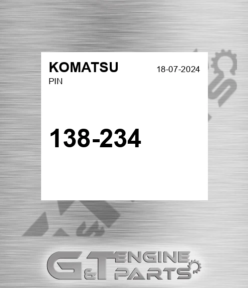138-234 Pin for KOMATSU