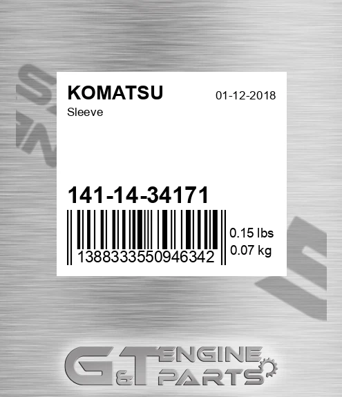 141-14-34171 Sleeve for KOMATSU
