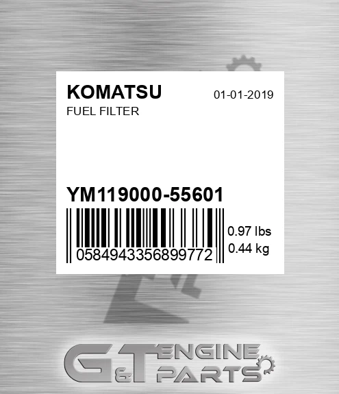YM11900055601 Fuel Filter