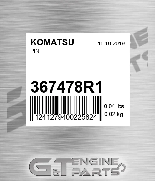 367478R1 KOMATSU Pin