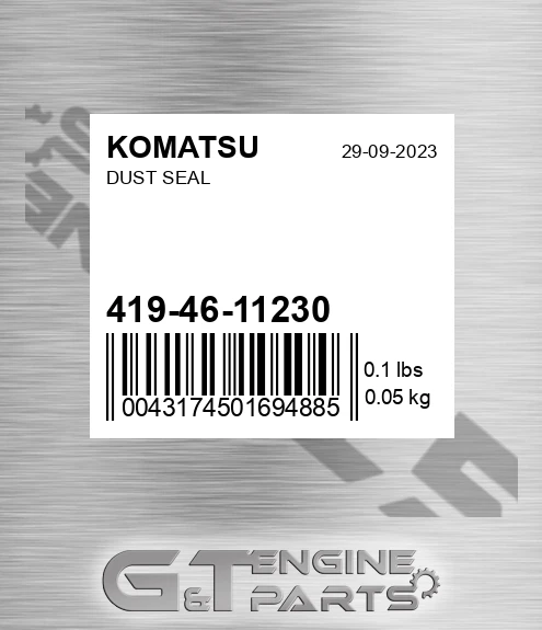 419-46-11230 Dust Seal for KOMATSU
