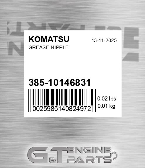 385-10146831 Grease Nipple for KOMATSU
