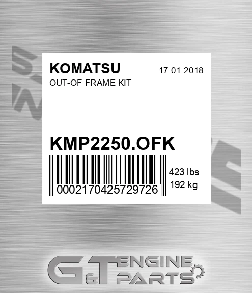 KMP2250.OFK Out-of Frame Kit for KOMATSU