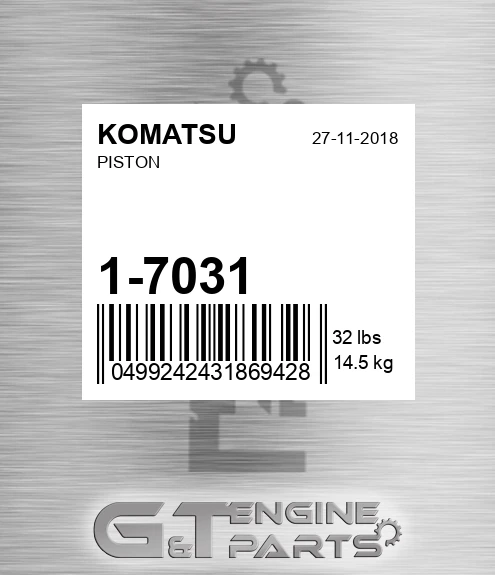 1-7031 Piston