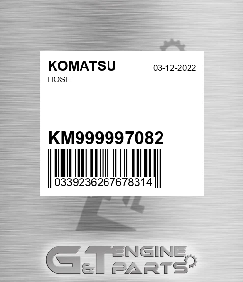 KM999997082 Hose for KOMATSU