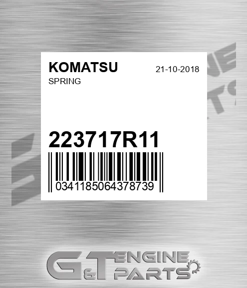 223717R11 Spring for KOMATSU