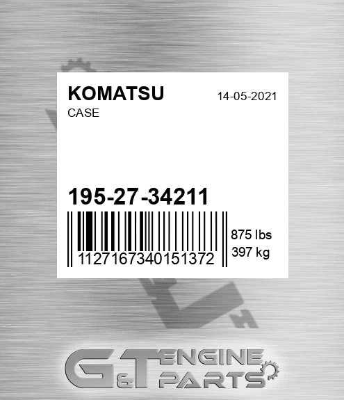 195-27-34211 Case for KOMATSU