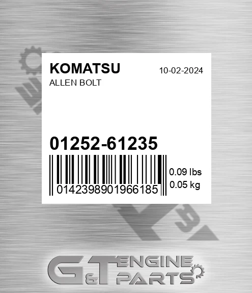 01252-61235 Allen Bolt for KOMATSU