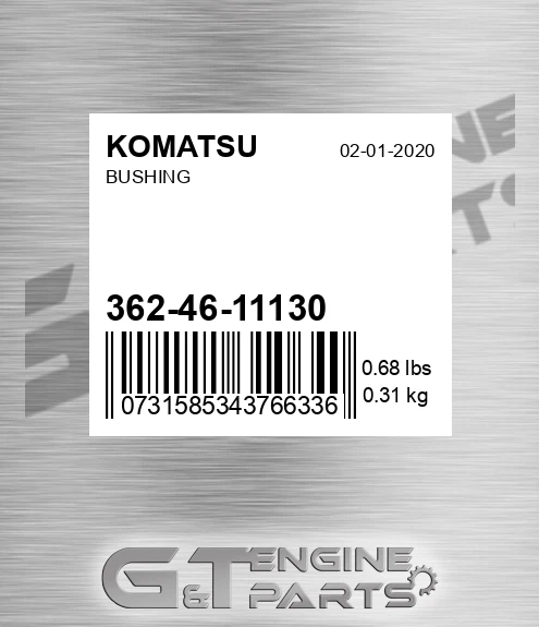 362-46-11130 Bushing for KOMATSU