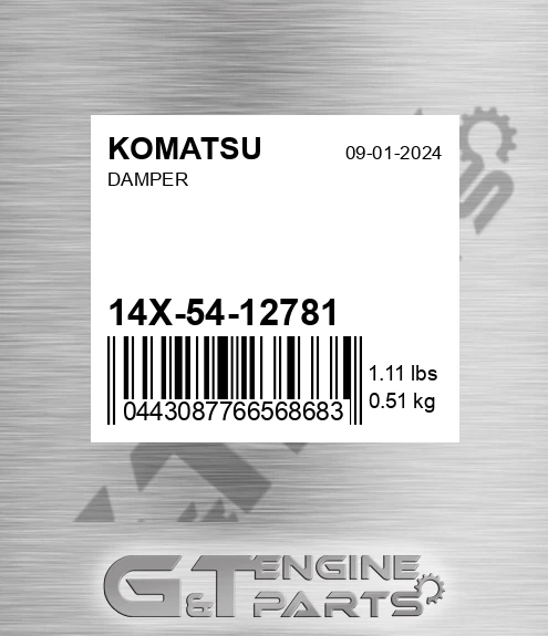 14X-54-12781 Damper
