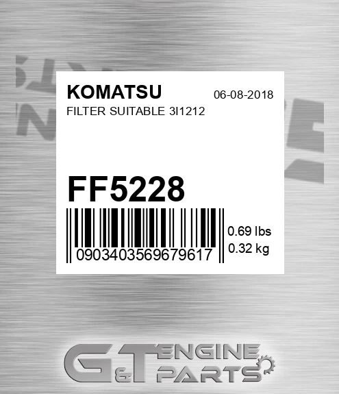 FF5228 KOMATSU Filter Suitable 3i1212