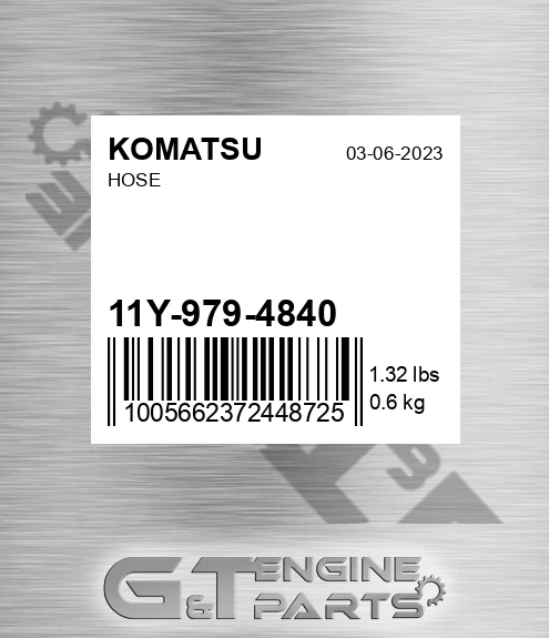 11Y-979-4840 Hose for KOMATSU