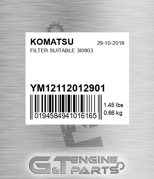 YM12112012901 Filter Suitable 3i0803