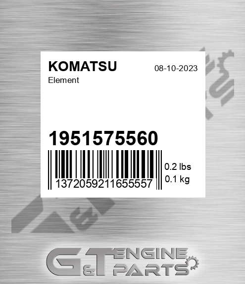 1951575560 Element for KOMATSU