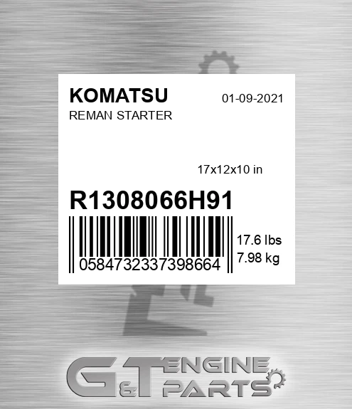 R1308066H91 Reman Starter