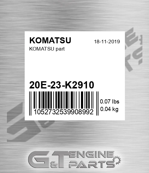 20E-23-K2910 Part