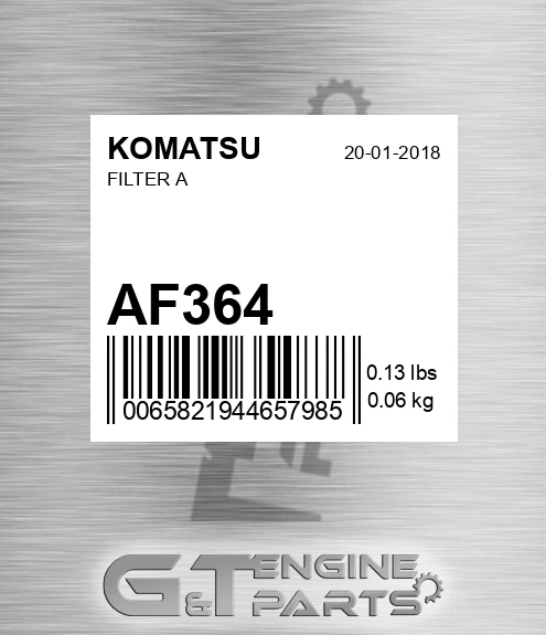 AF364 Filter A