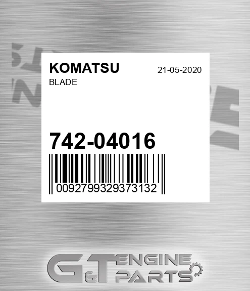742-04016 Blade for KOMATSU