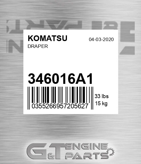 346016A1 KOMATSU Draper