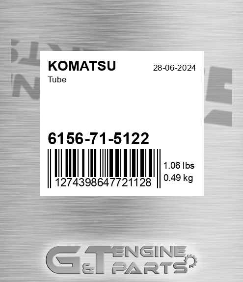 6156-71-5122 Tube for KOMATSU