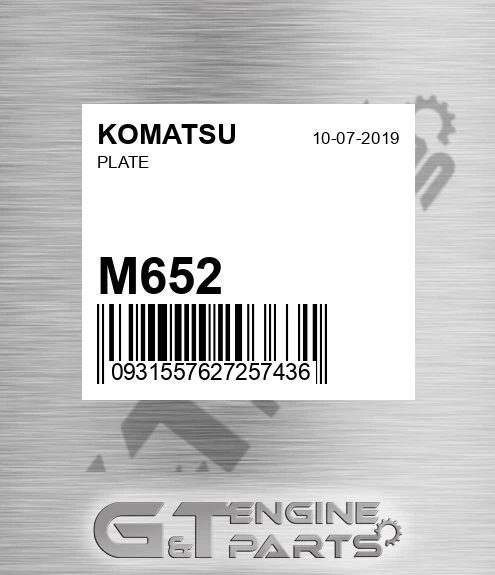 M652 Plate