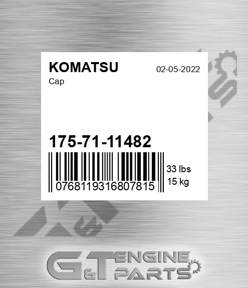 1757111482 Cap for KOMATSU