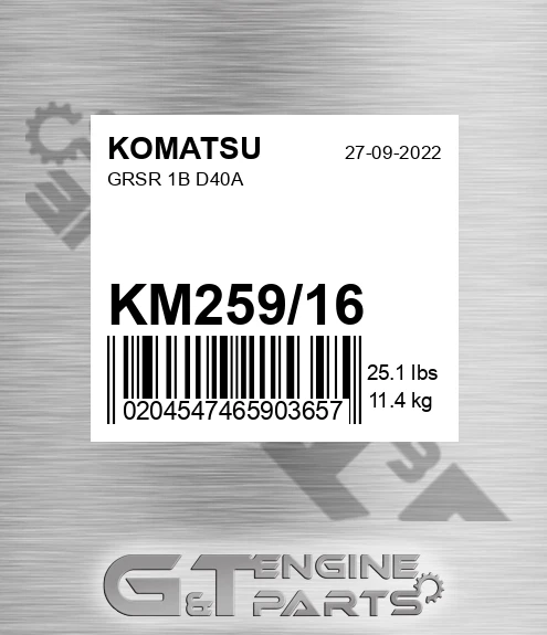 KM259/16 Grsr 1b D40a for KOMATSU