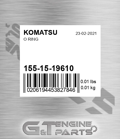 155-15-19610 O Ring