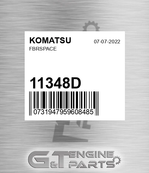 11348D KOMATSU Fbrspace
