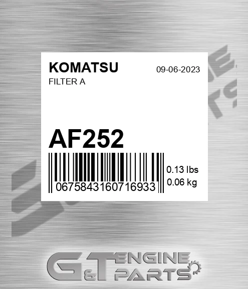 AF252 Filter A