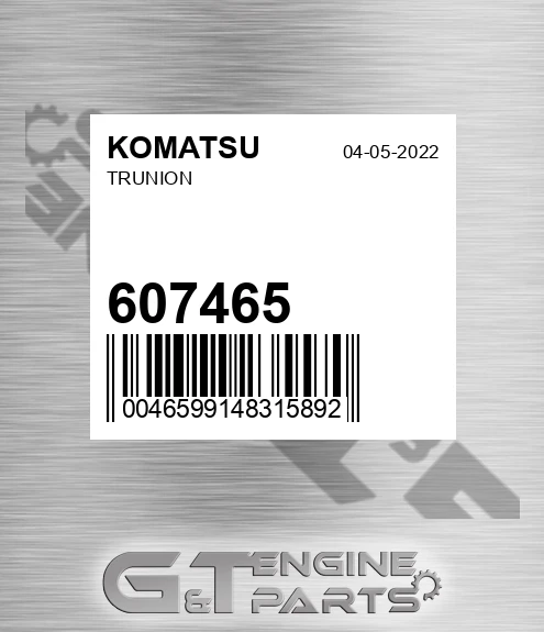 607465 KOMATSU Trunion