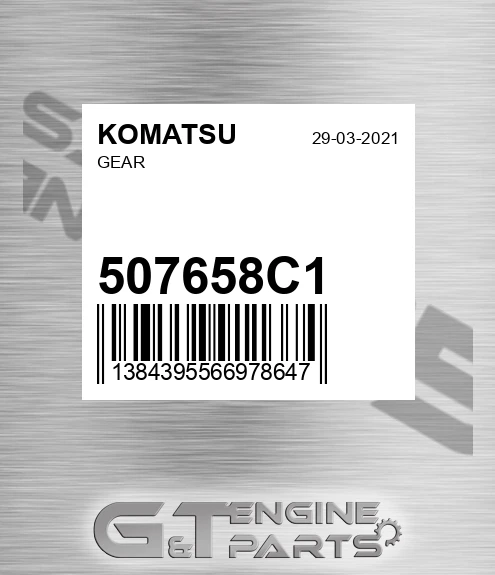 507658C1 KOMATSU Gear