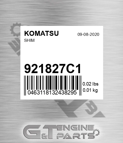 921827C1 Shim for KOMATSU