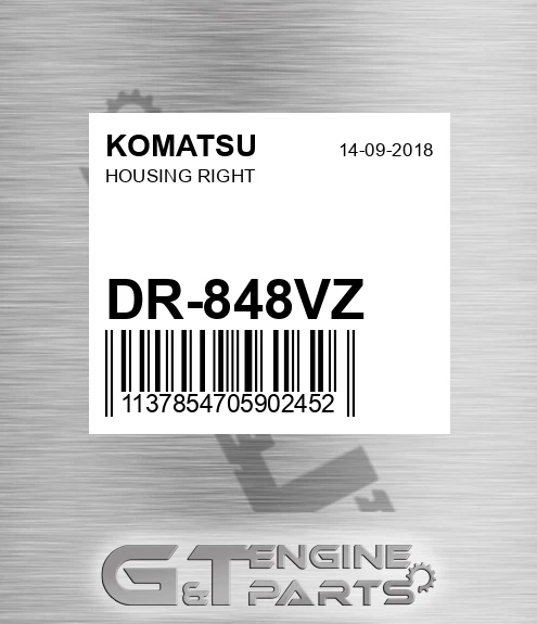 DR-848VZ KOMATSU Housing Right