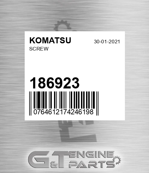 186923 KOMATSU Screw