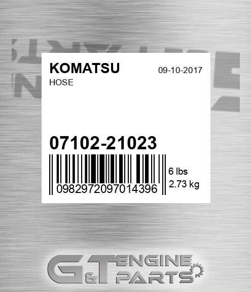 07102-21023 Hose for KOMATSU