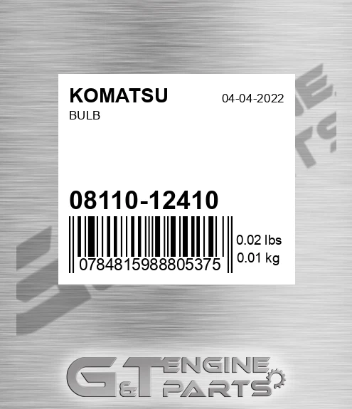 08110-12410 Bulb for KOMATSU
