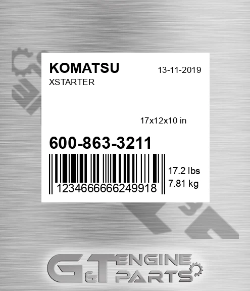 600-863-3211 Xstarter for KOMATSU