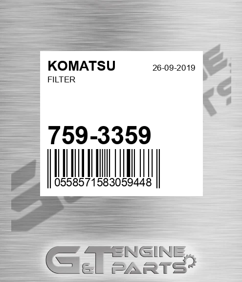 759-3359 Filter for KOMATSU