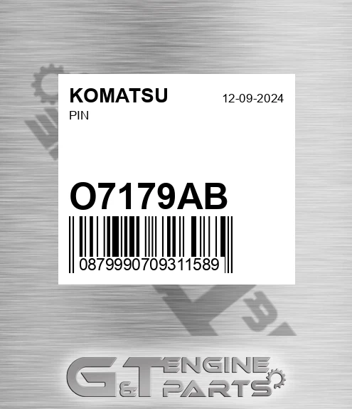 O7179AB KOMATSU Pin