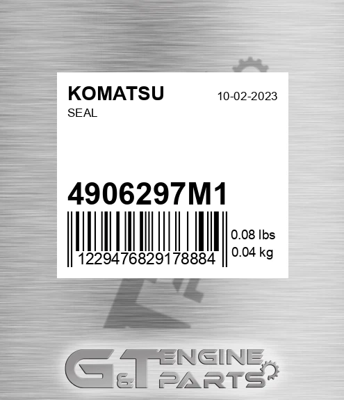 4906297M1 Seal for KOMATSU