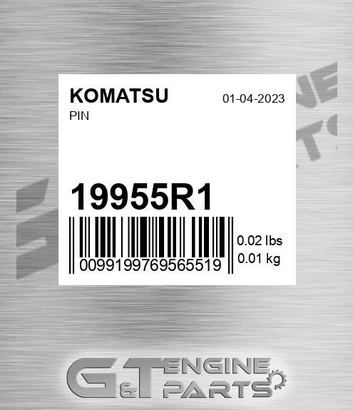 19955R1 Pin for KOMATSU