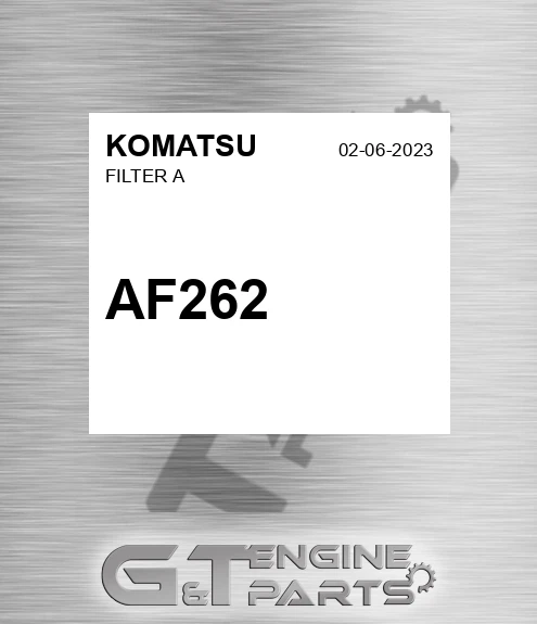 AF262 Filter A for KOMATSU